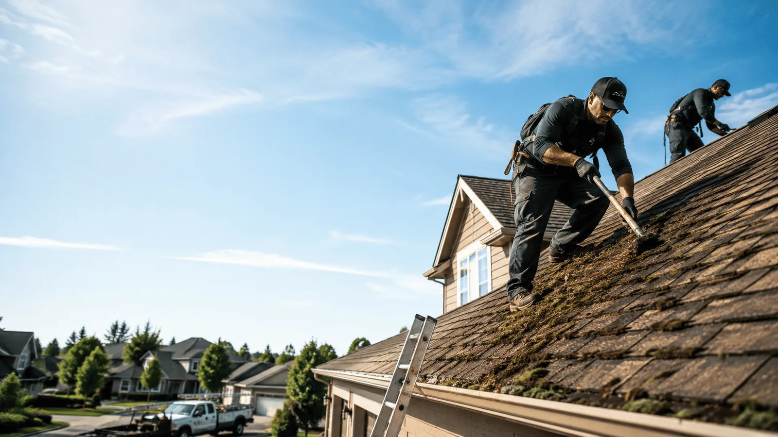 Roof Moss Removal in Auburn, IL near me